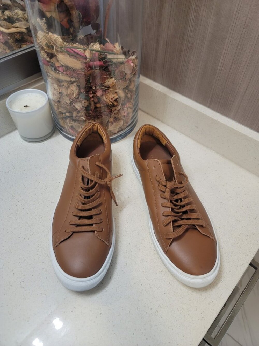 Oliver Cabell Low 1 Brown Leather Sneakers Mens EU 42 Made In Italy